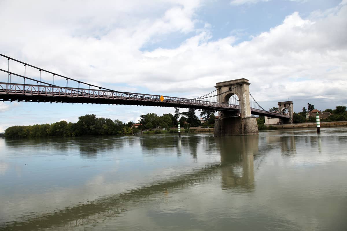 Andance, pont suspendu