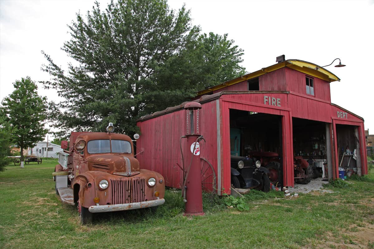 Red Oak 2, hangar des pompiers