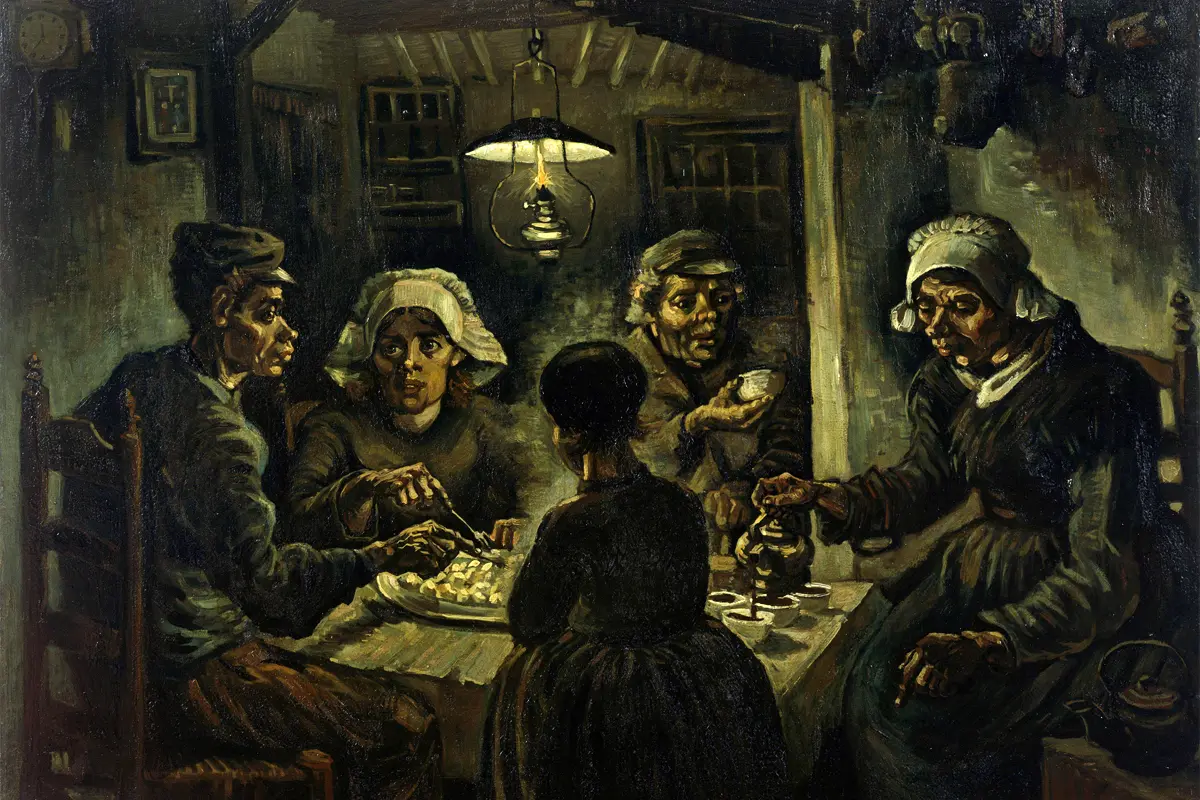 Les Mangeurs de pommes de terre de Van Gogh