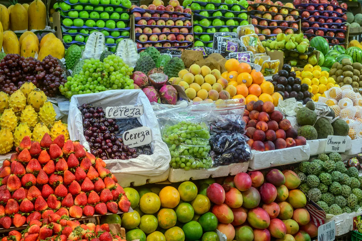 Marché en Colombie