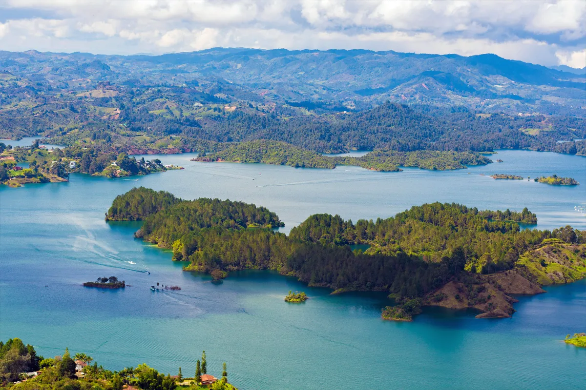 Guatapé en Colombie